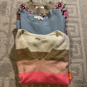 Bundle (3x) of Women’s Loft Sweaters | XS/S